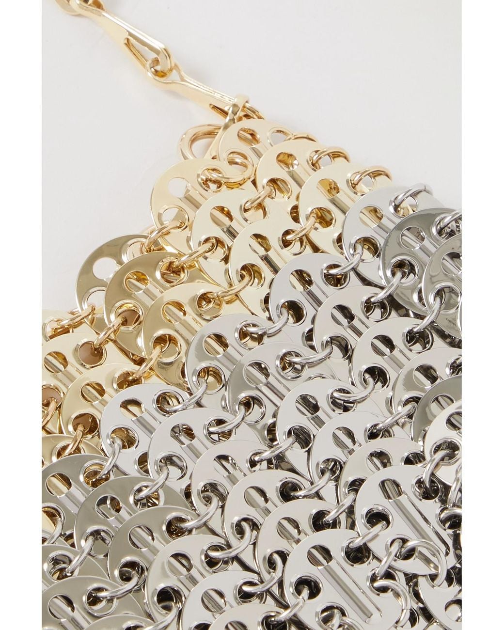 Rabanne White 1969 Skyline Nano Chainmail Shoulder Bag