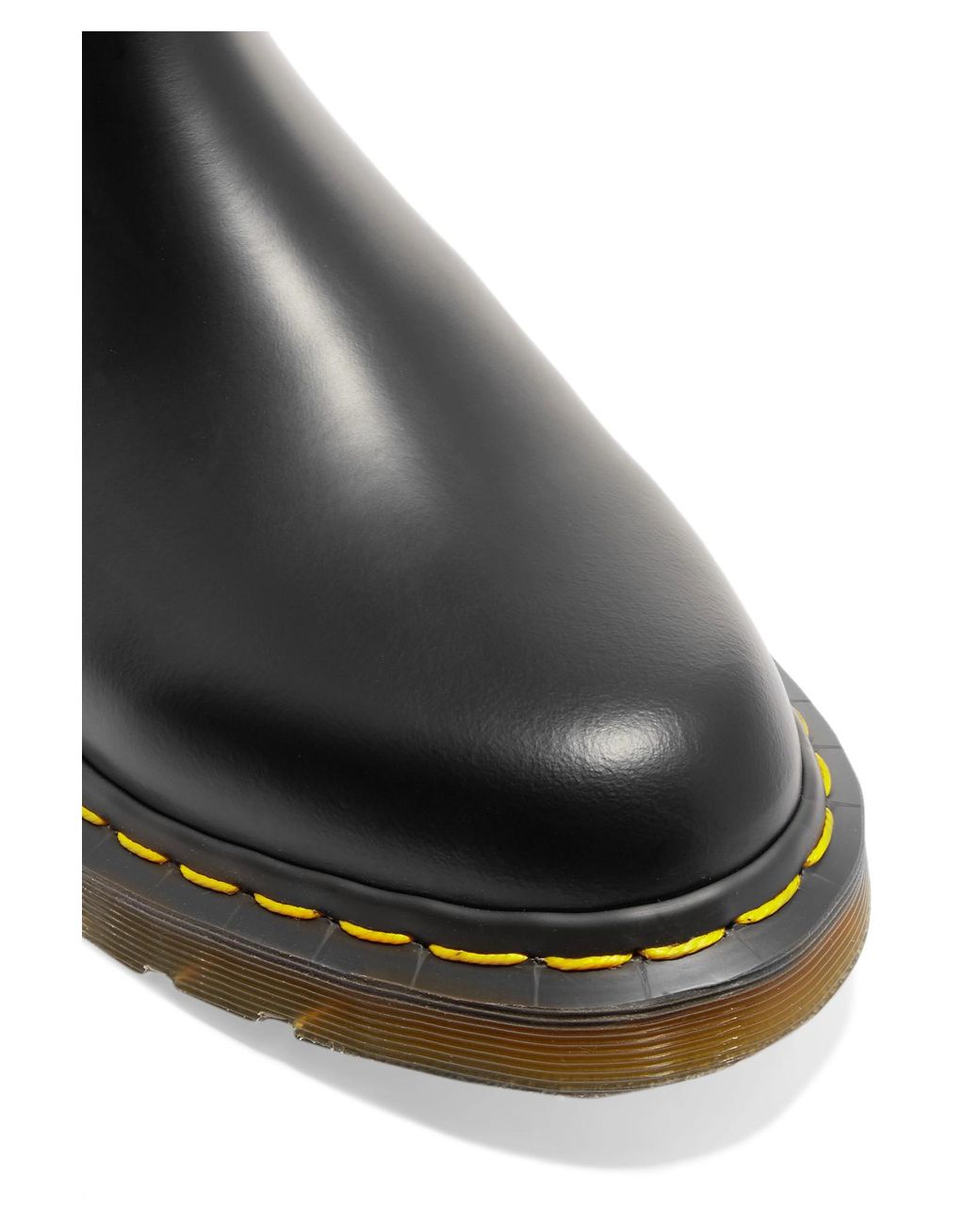 Comme des Garçons + Dr Martens Leather Chelsea Boots in Black | Lyst