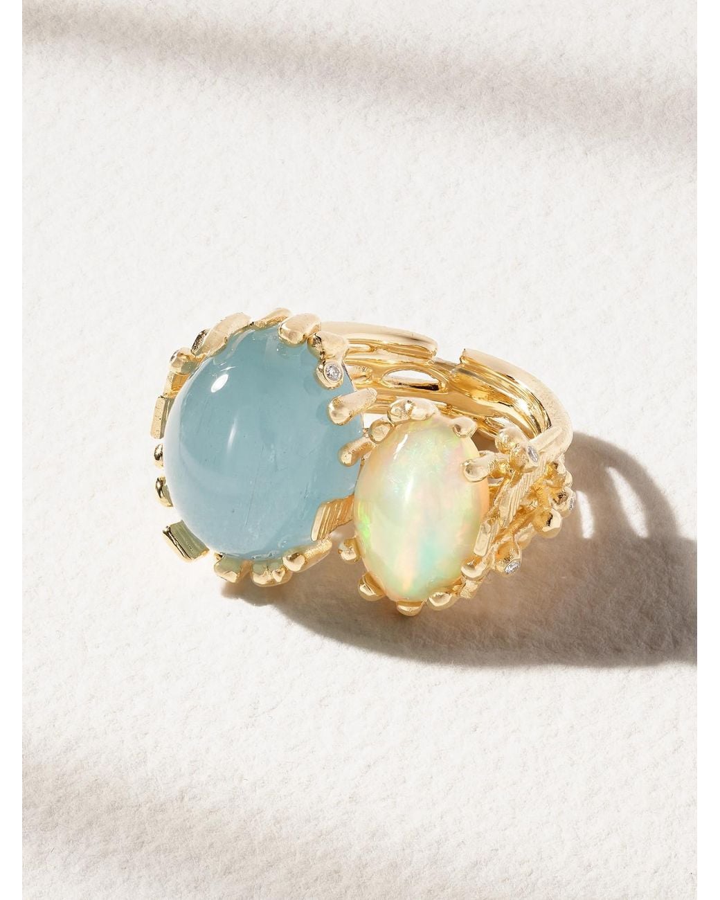 Ole Lynggaard Copenhagen Blue Boho 18-Karat Multi-Stone Ring