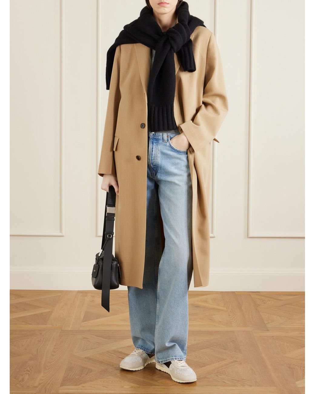 Autry Natural Windspin Knit And Suede Sneakers