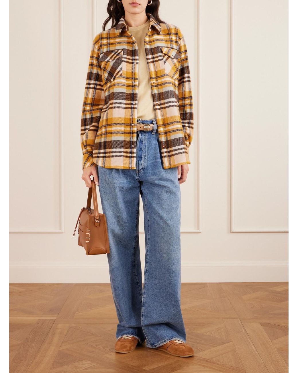 God's True Cashmere Multicolor Checked Cashmere Shirt