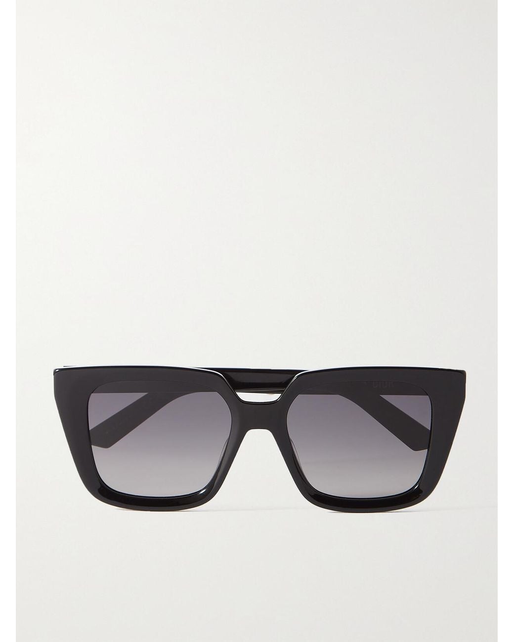 Dior Gray Diormidnight S1I Oversized Square-Frame Acetate Sunglasses