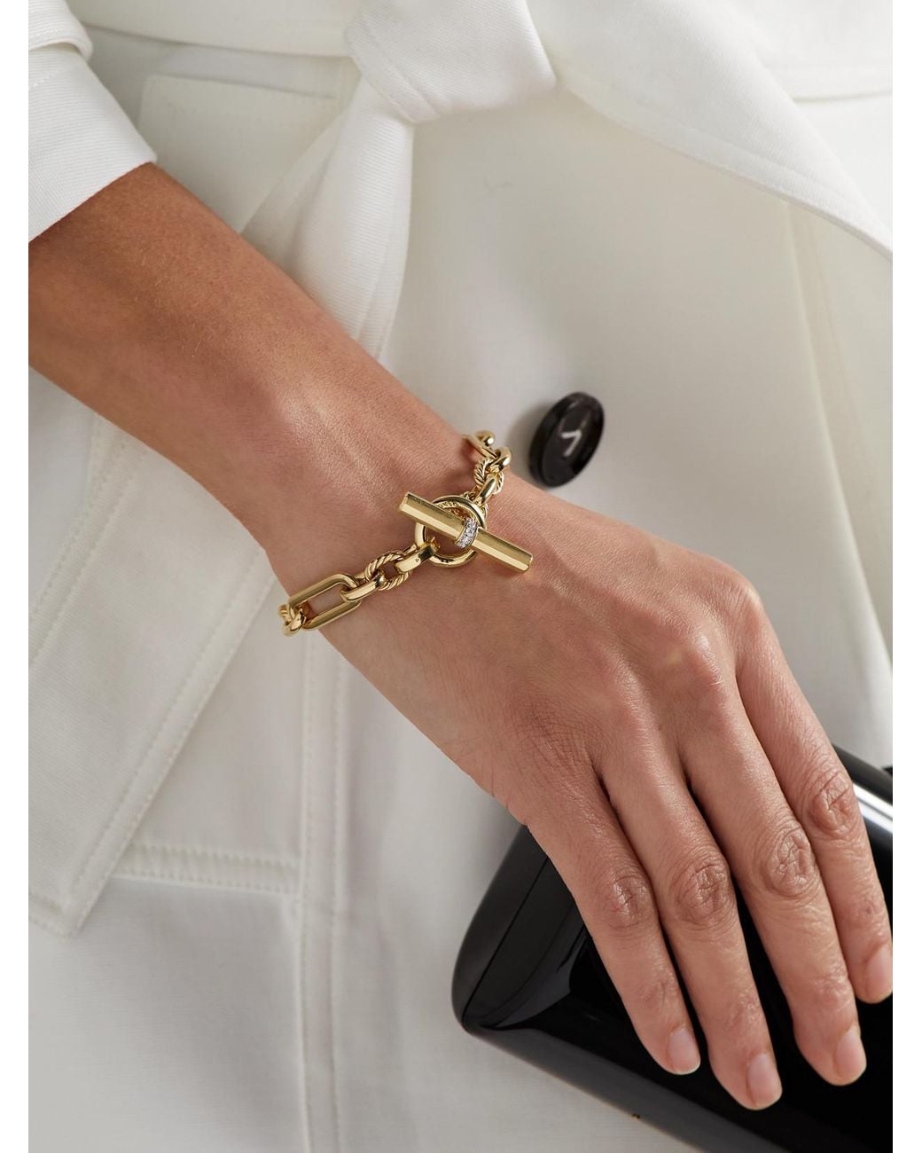 David Yurman Natural Lexington 18-Karat Diamond Bracelet