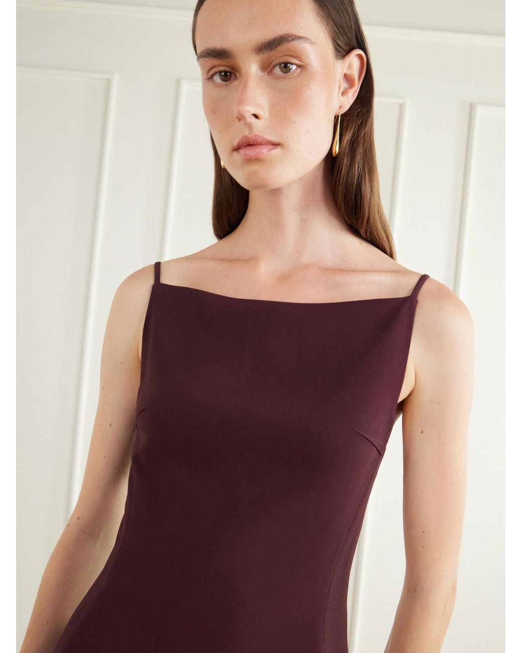 FFORME Purple Lorena Crepe Maxi Dress