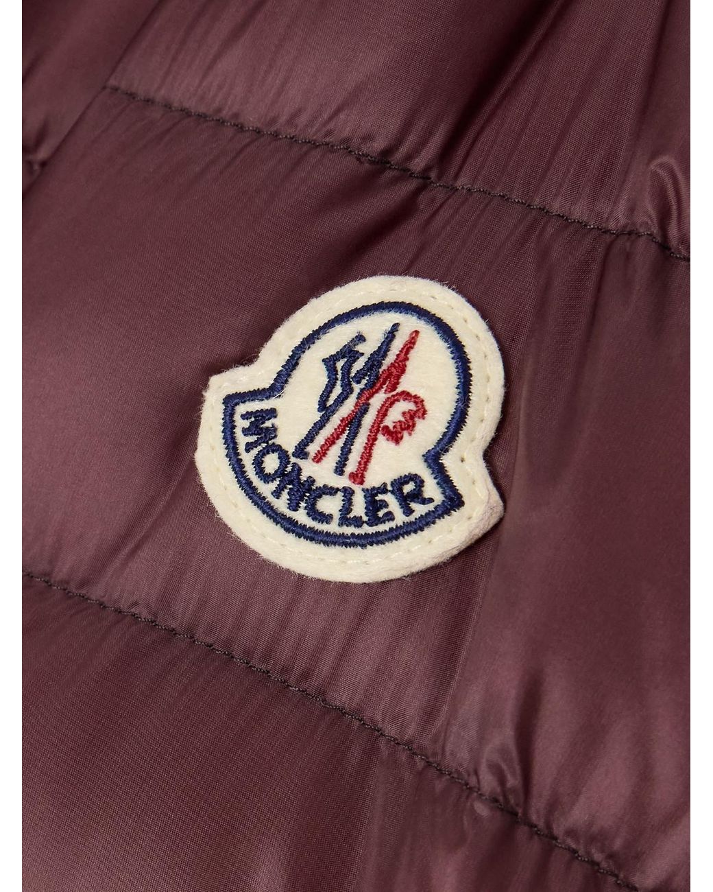 Moncler Purple Lans Quilted Shell Down Jacket