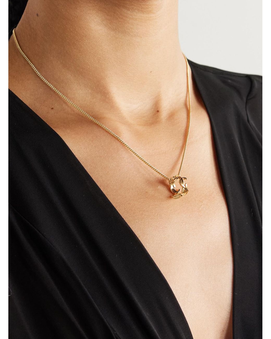 Saint Laurent Natural Tone Necklace