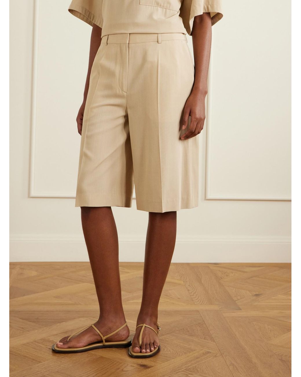 Totême Natural Woven Shorts