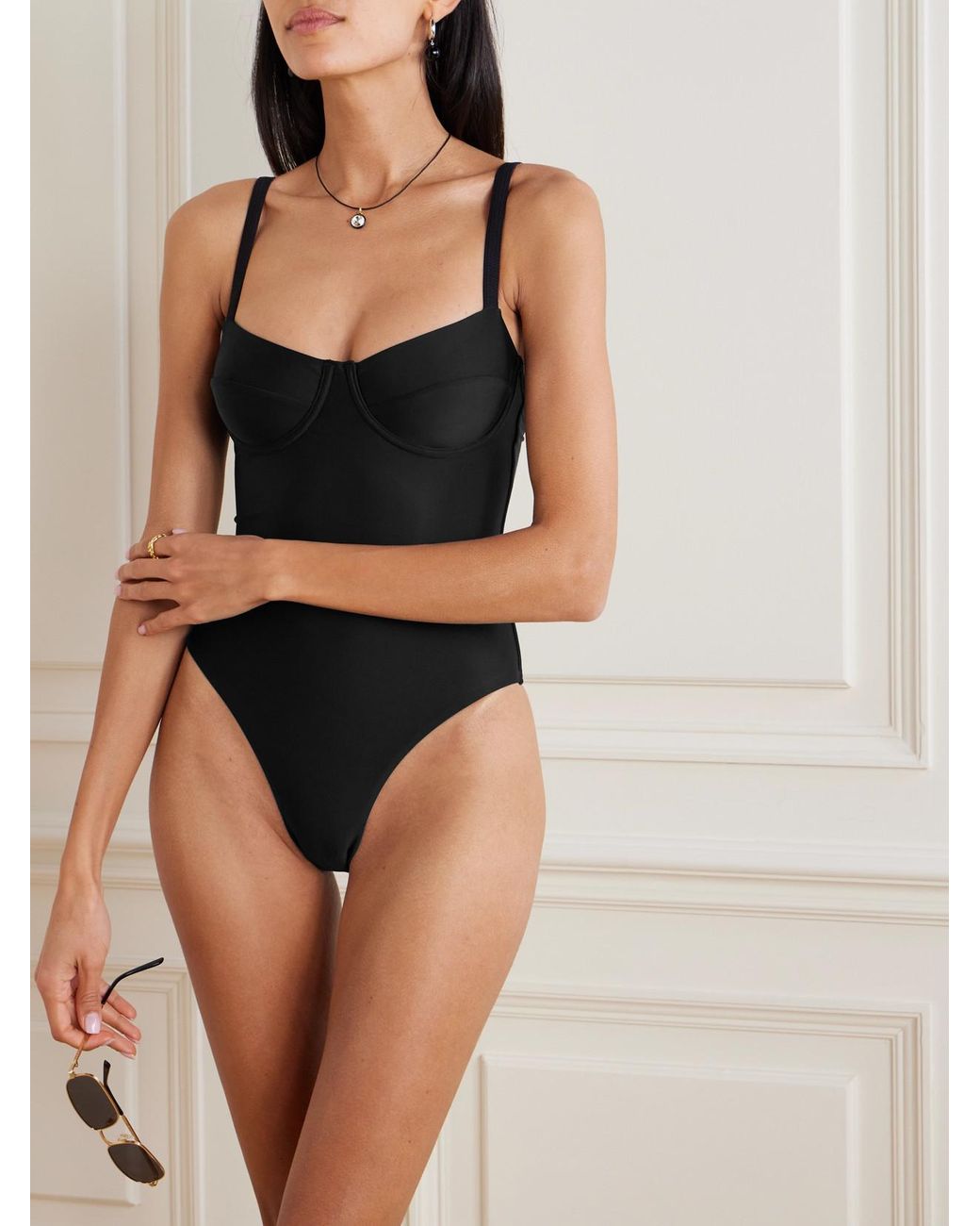 Matteau Black Underwired Swimsuit