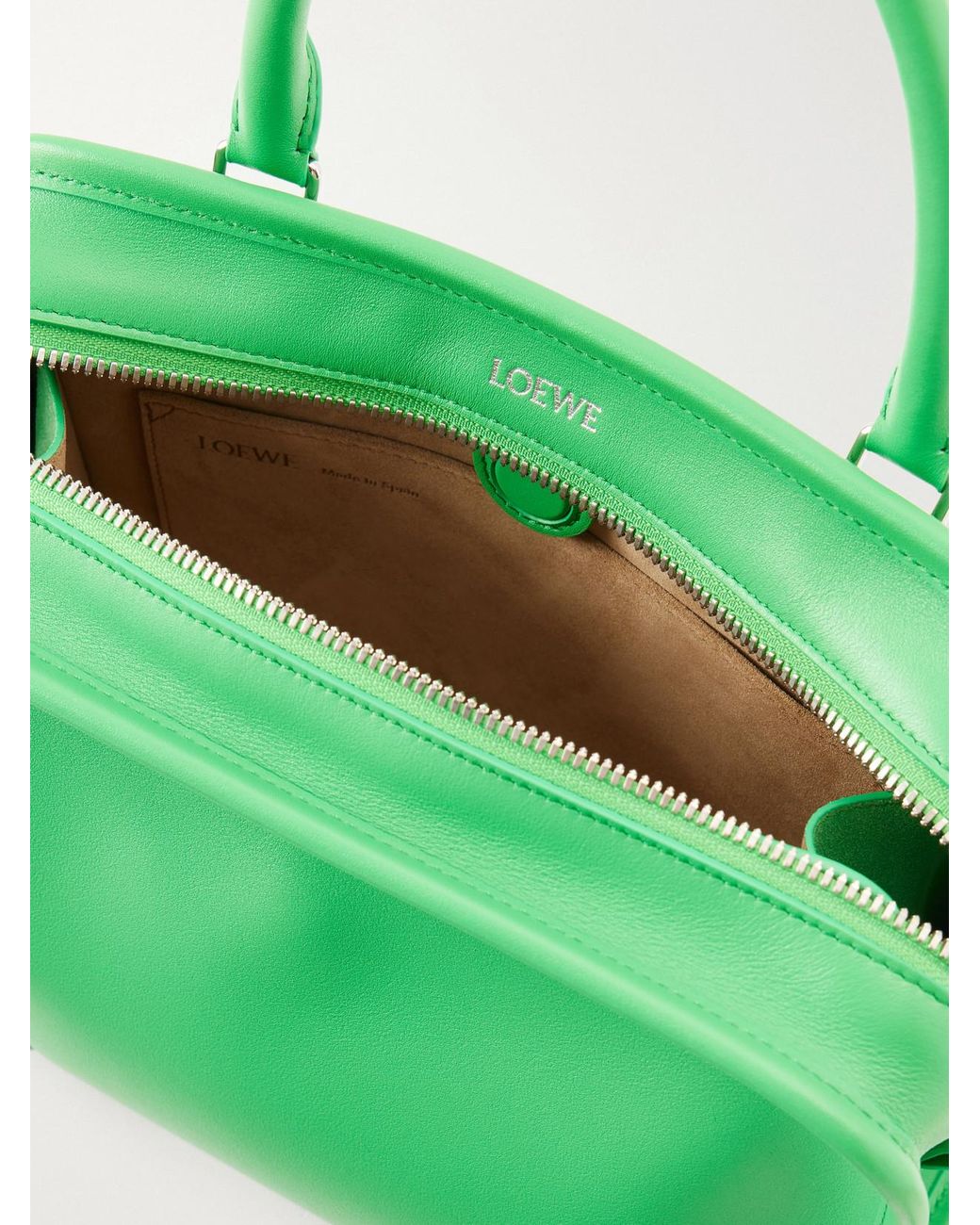 Loewe Green Amazona 180 Small Leather Top-Handle Bag