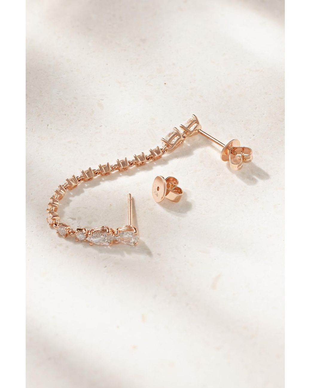 Anita Ko Natural Daphne 18-Karat Rose Diamond Single Earring