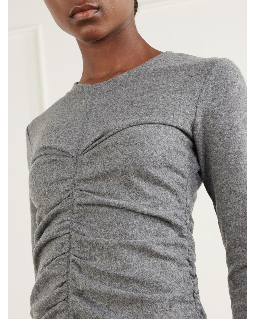 Isabel Marant Gray Delesa Stretch Top