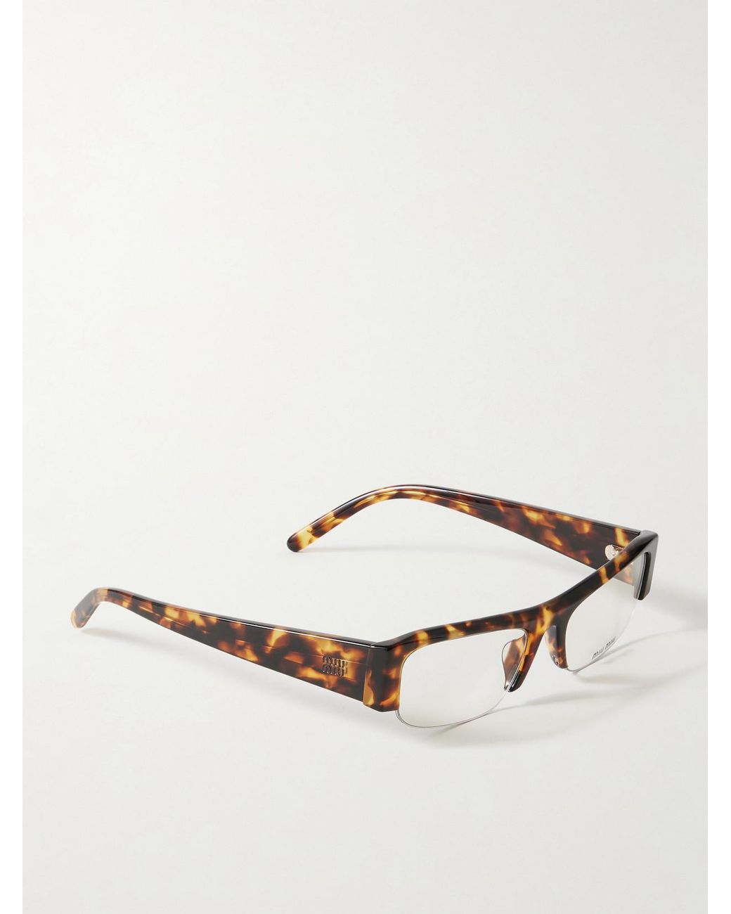 Miu Miu Multicolor Vedette Square-Frame Acetate Sunglasses