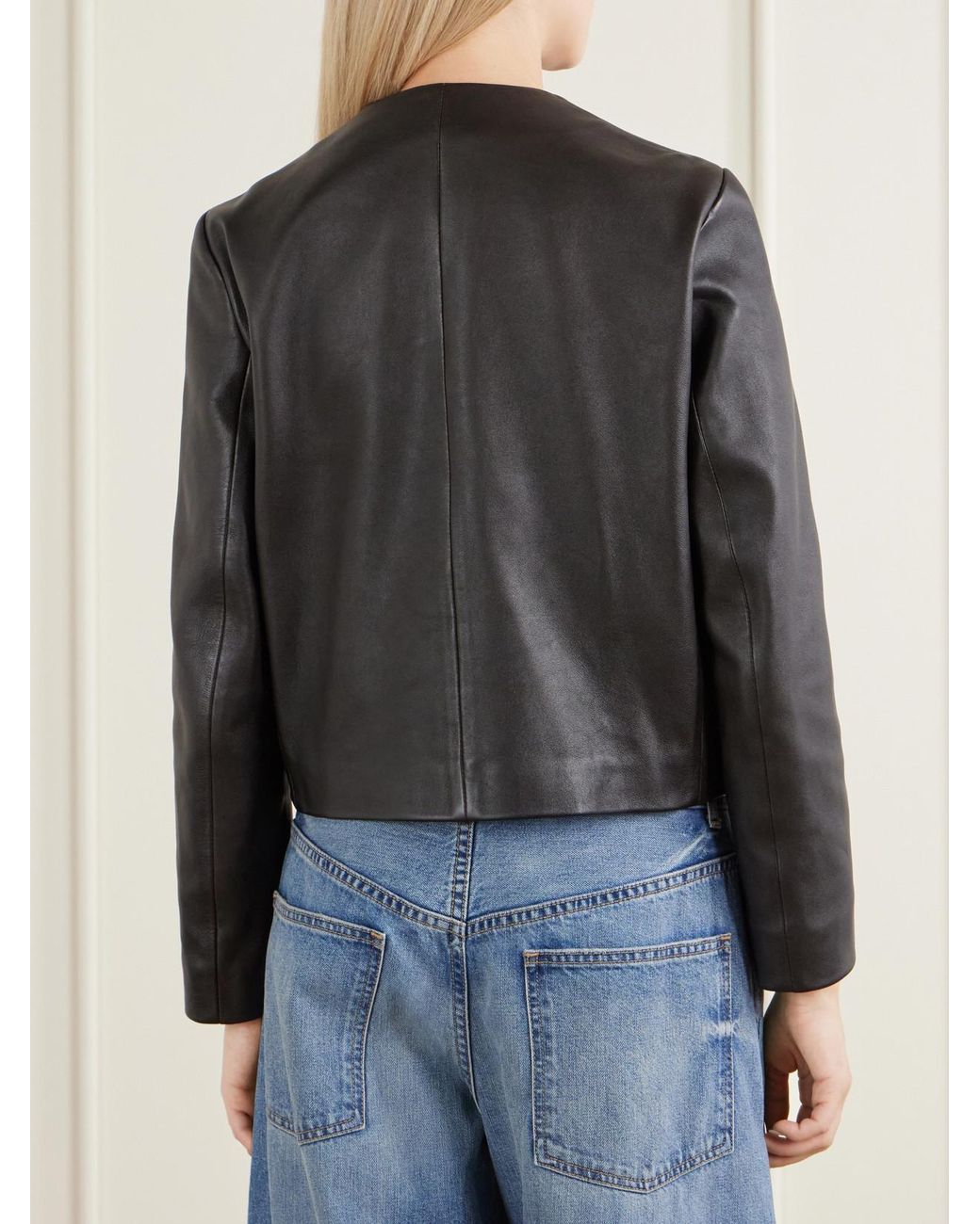 Nili Lotan Black Ophelie Leather Jacket