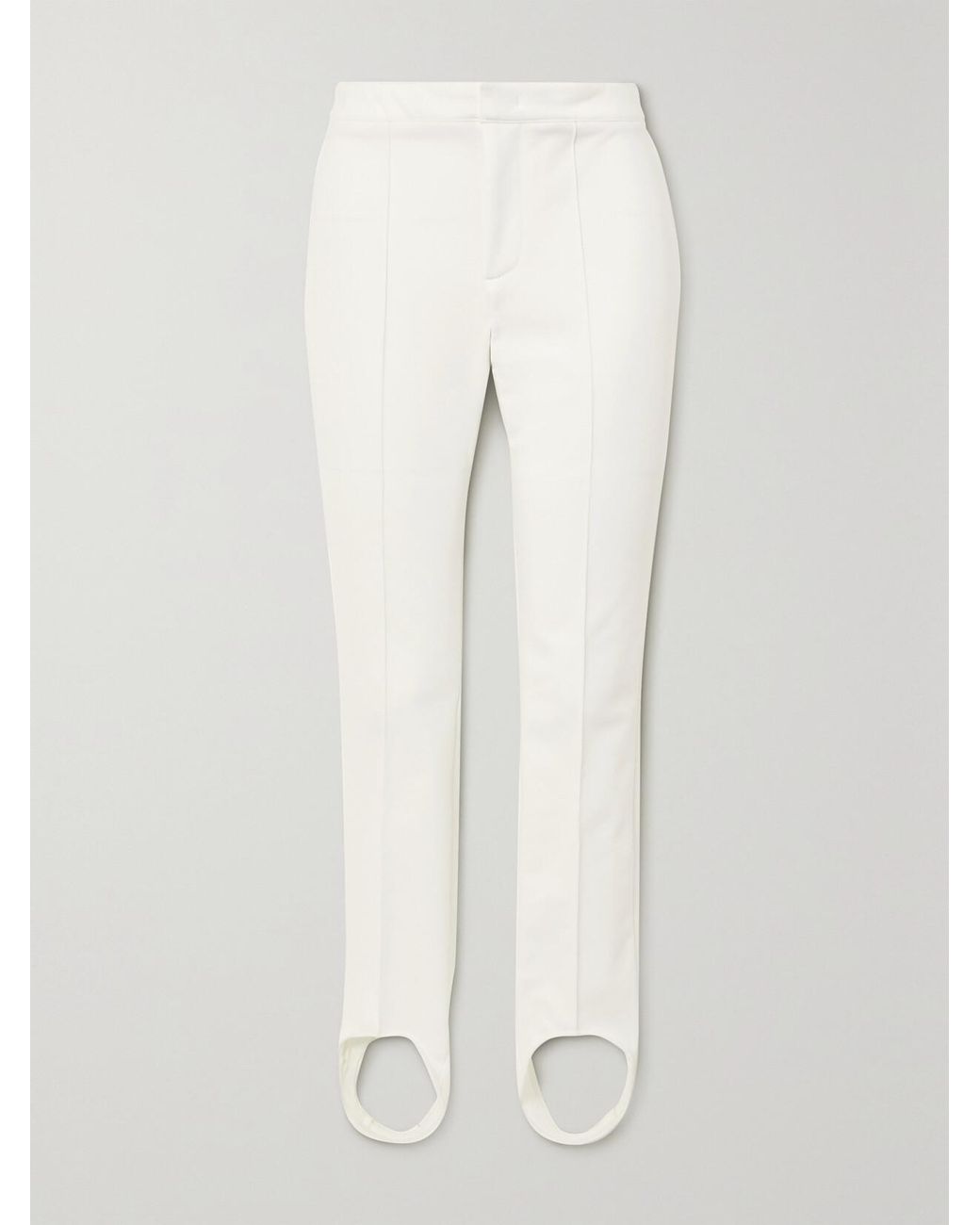 Moncler White Sportivo Stirrup Ski Pants