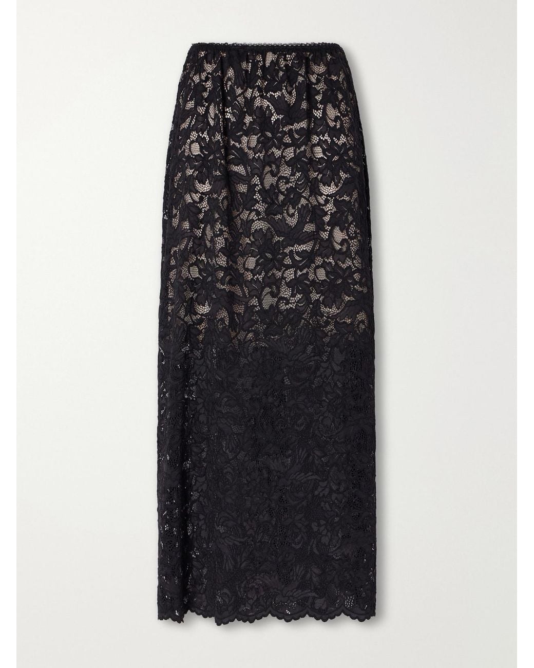 Zimmermann Black Lace Midi Skirt