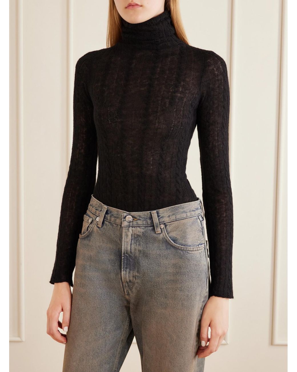 Haikure Black Margie Knitted Bodysuit