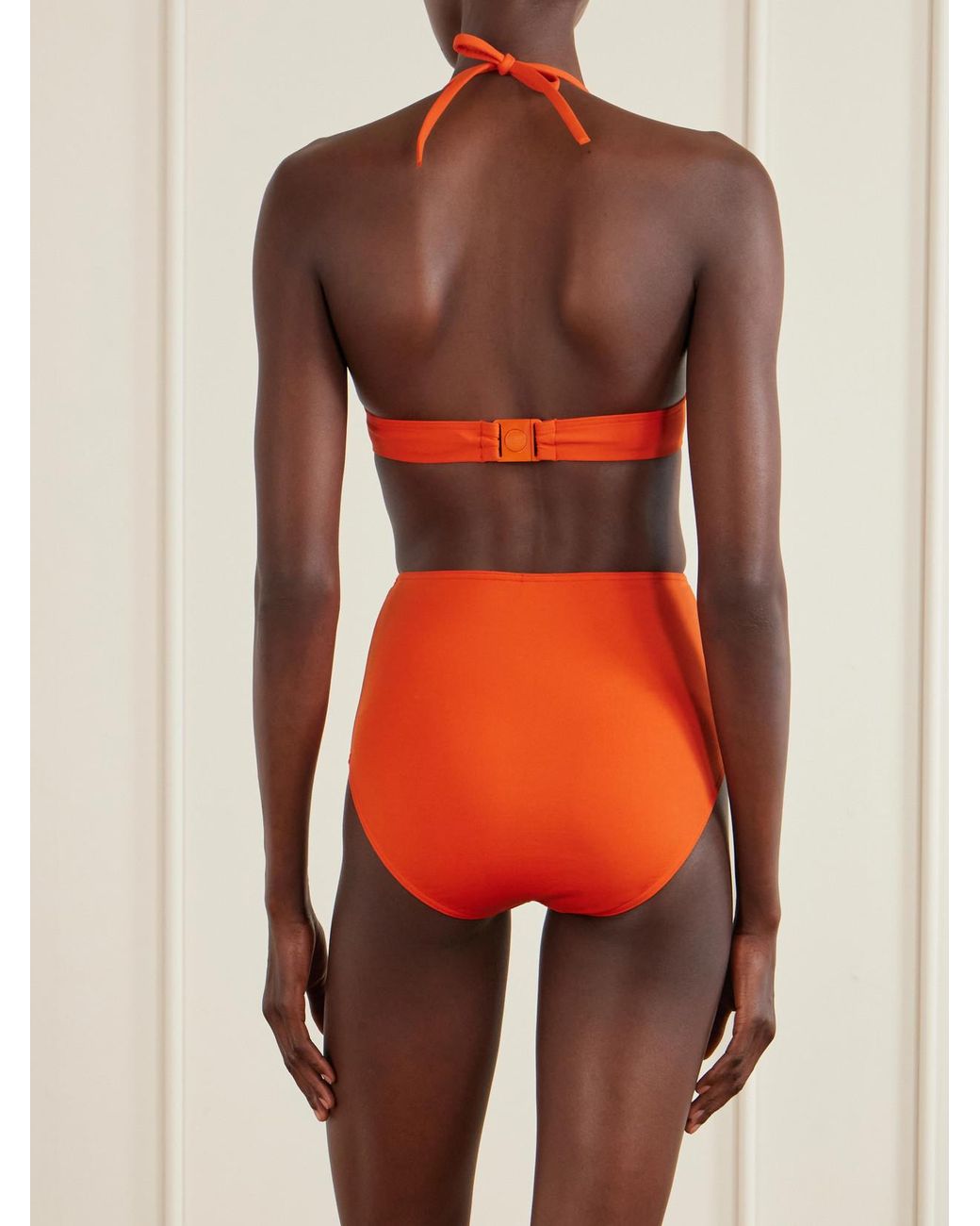 Eres Orange Triangle Bikini Top