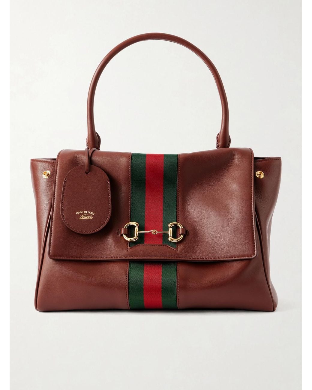Gucci Red Paparazzo Medium Leather Shoulder Bag