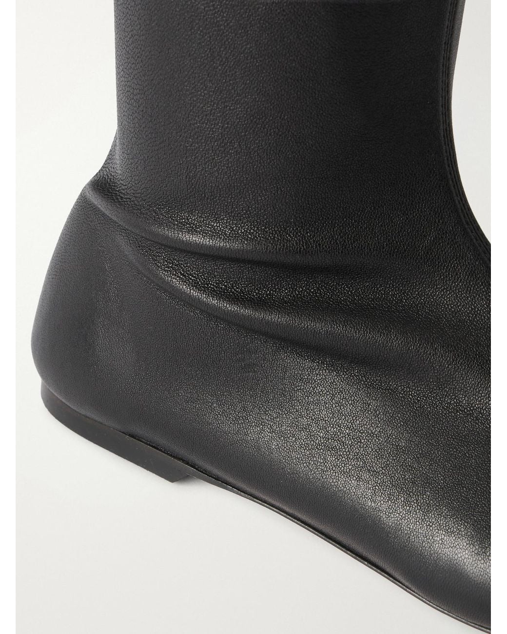 Totême White Leather Over-The-Knee Boots