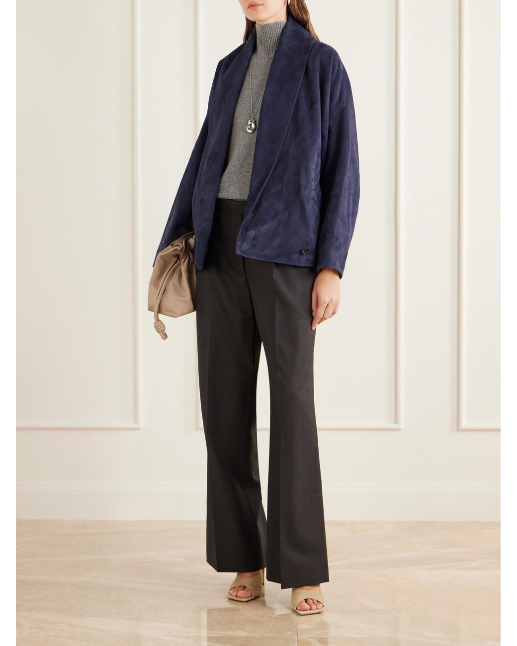 Co. Blue Suede Jacket