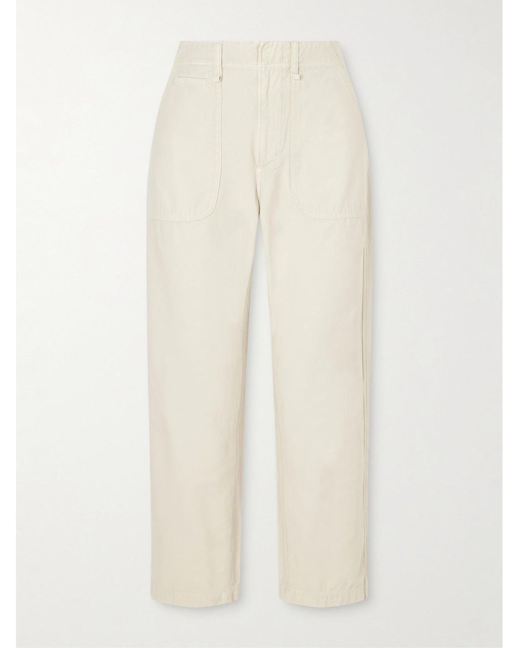 Citizens of Humanity Natural Winslow Utility Organic Cotton Straight-Leg Pants