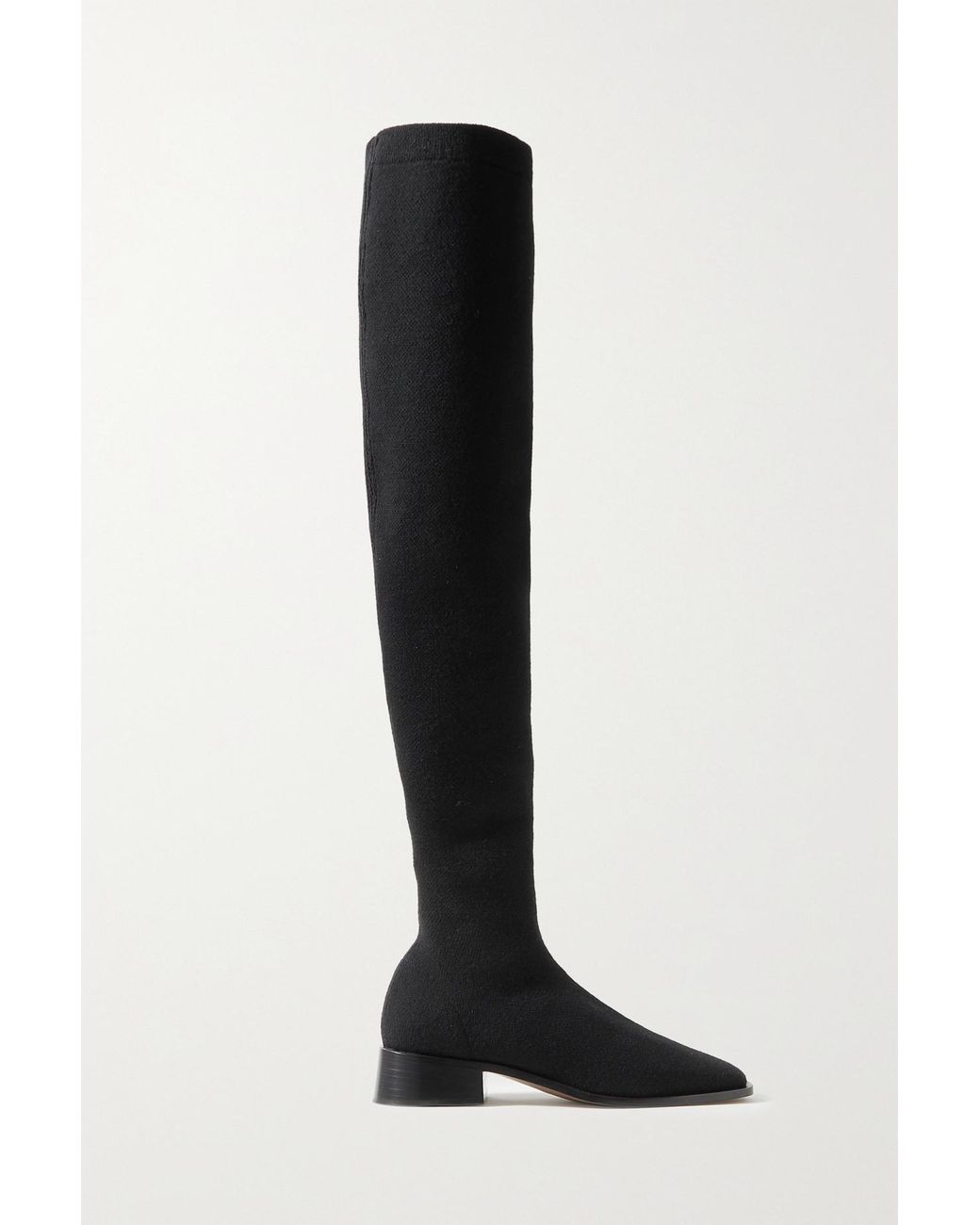 Neous Pros Stretch-knit Over-the-knee Boots in Black | Lyst