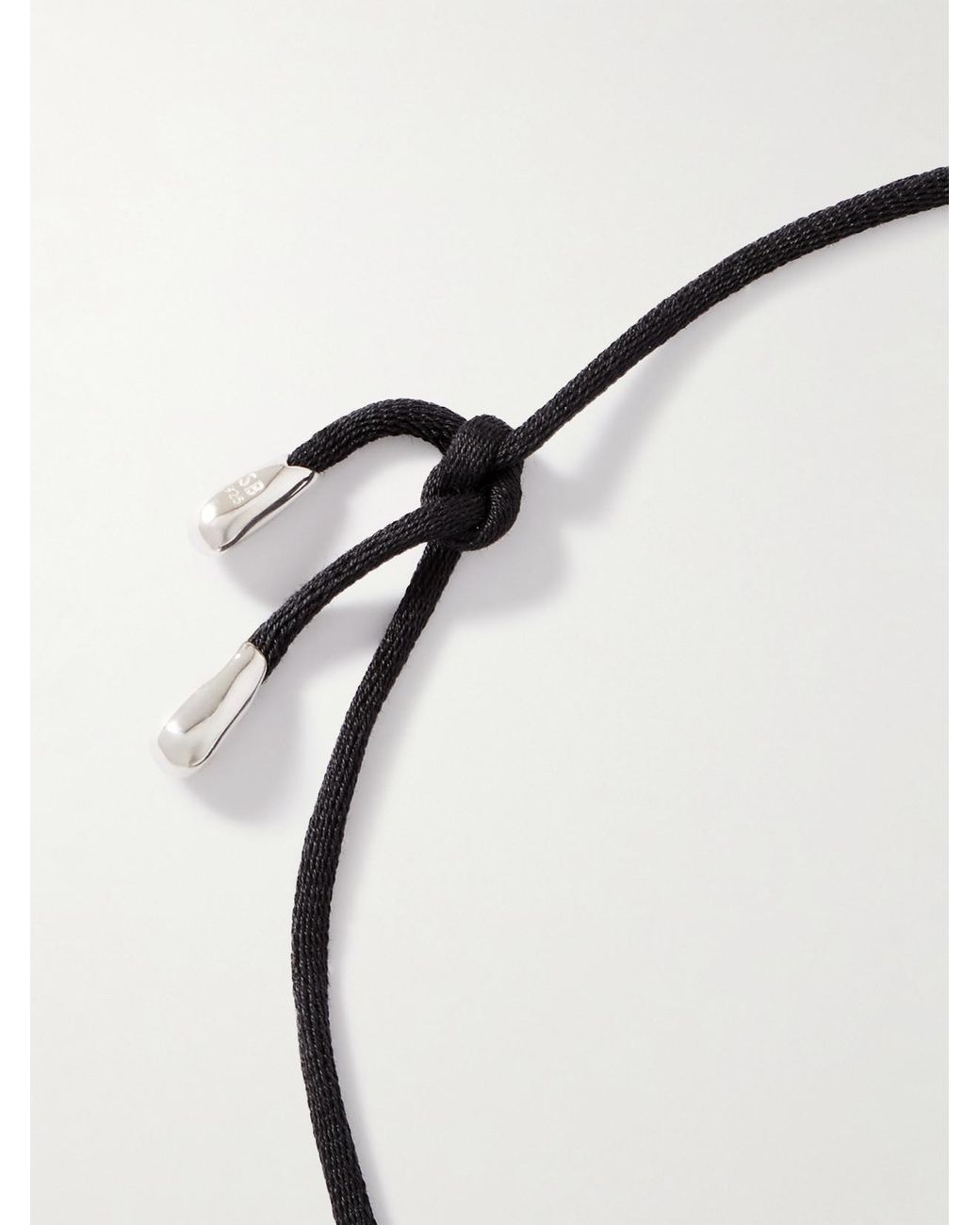 Sophie Buhai Black Nautilus And Cord Necklace