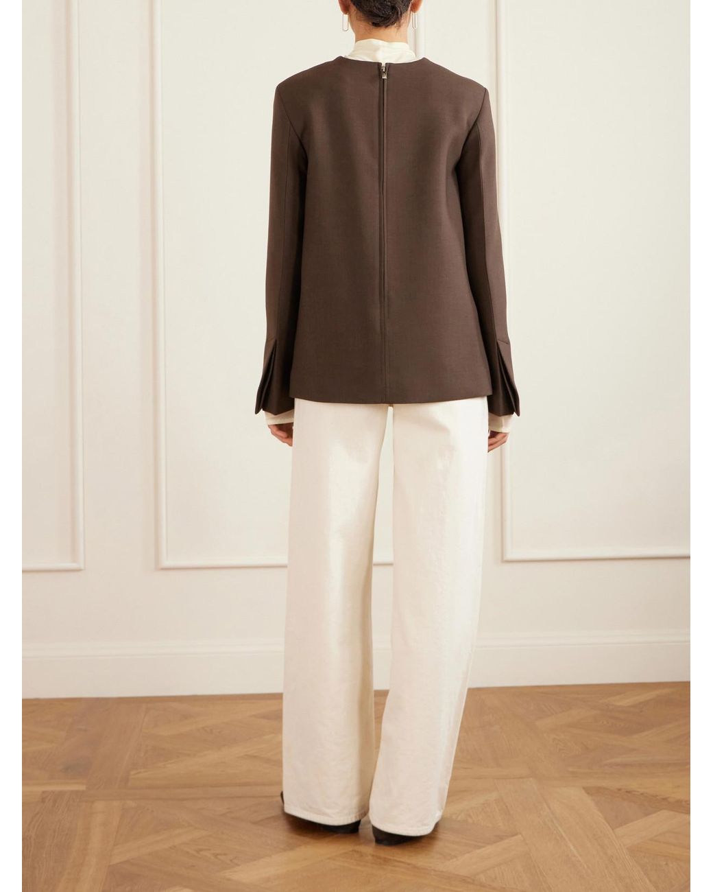 Totême Brown Twill Blouse