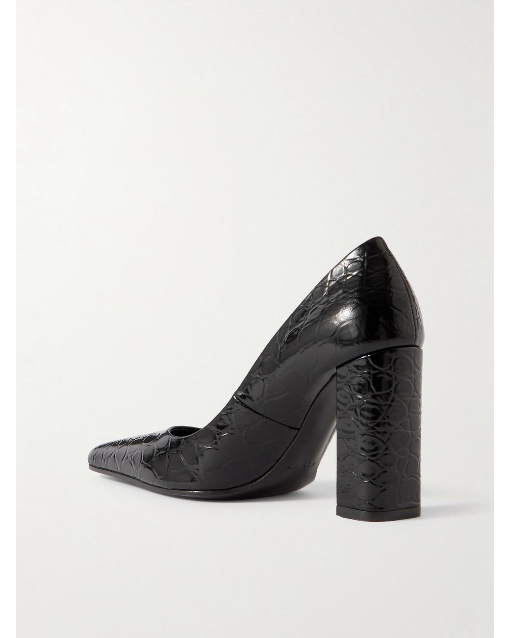 Alaïa Black Leather Point-Toe Pumps 90
