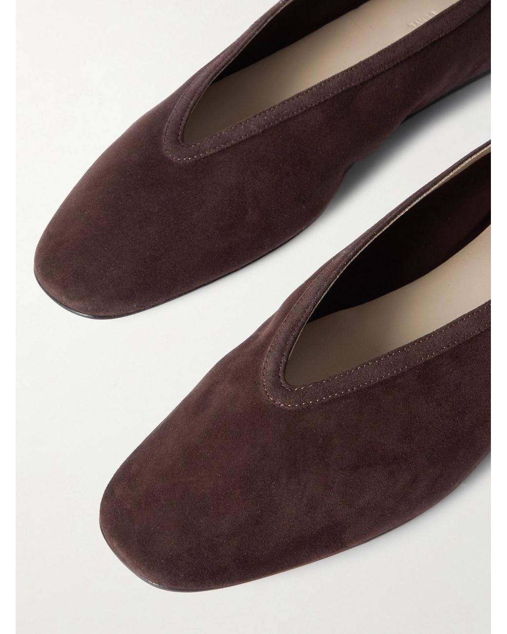 Le Monde Beryl Brown Luna Suede Ballet Flats