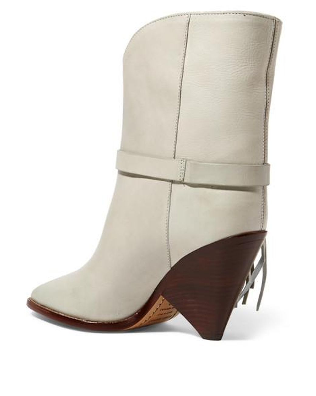 ISABEL MARANT Donatee Studded Leather Ankle Boots - Farfetch