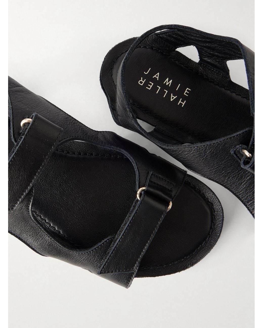 Jamie Haller Black The Walking Leather Sandals