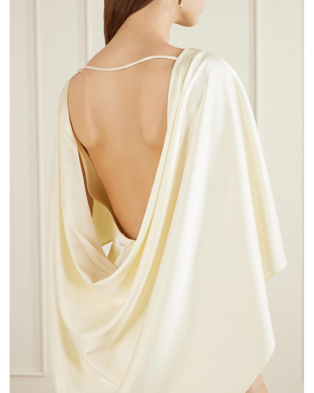 Heirlome Natural Anna Silk-Satin Maxi Dress