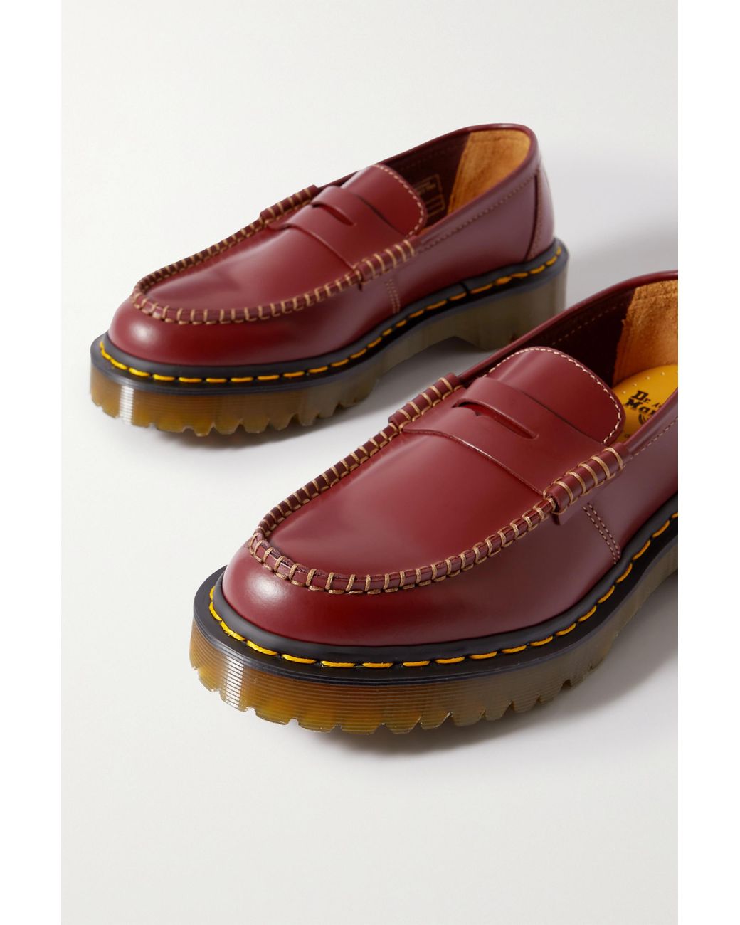 comme des garcons doc marten loafers
