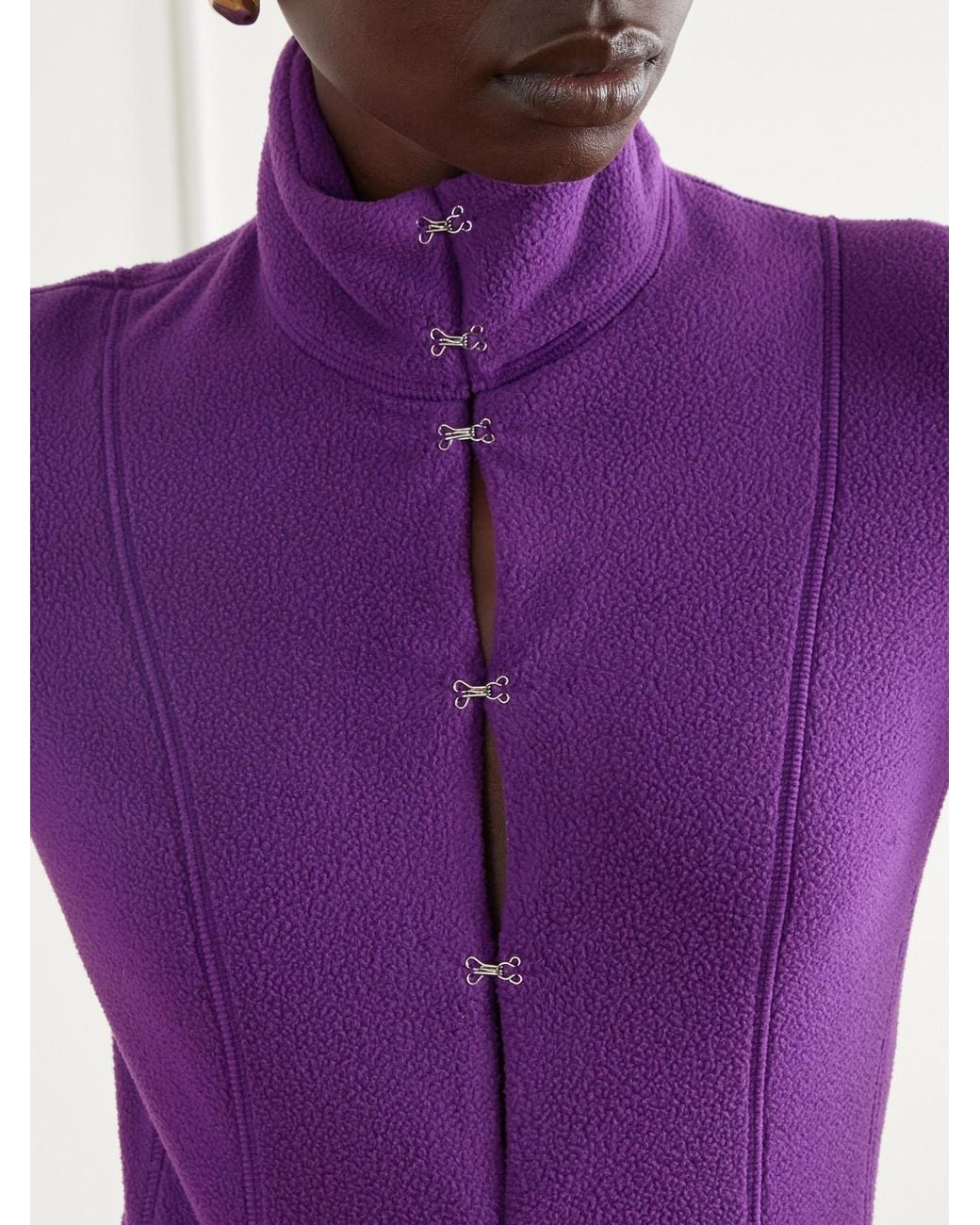 Colleen Allen Purple Victorian Fleece Jacket