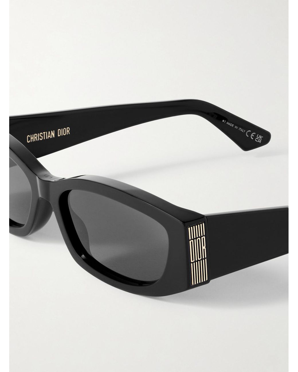 Dior Black Diorgraphique S1I Rectangular-Frame Acetate Sunglasses
