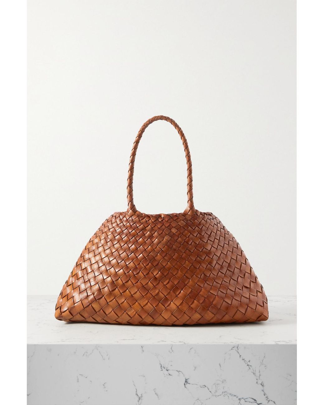 Dragon Diffusion Santa Croce Big Woven Leather Tote in Brown Lyst