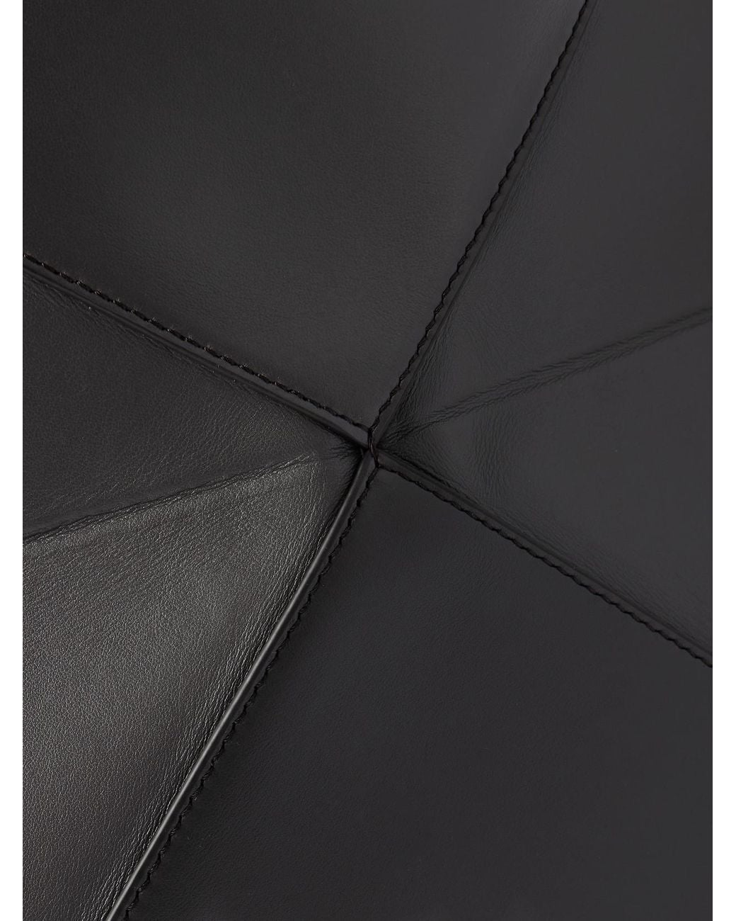 Loewe Black Puzzle Fold Convertible Large Leather Tote