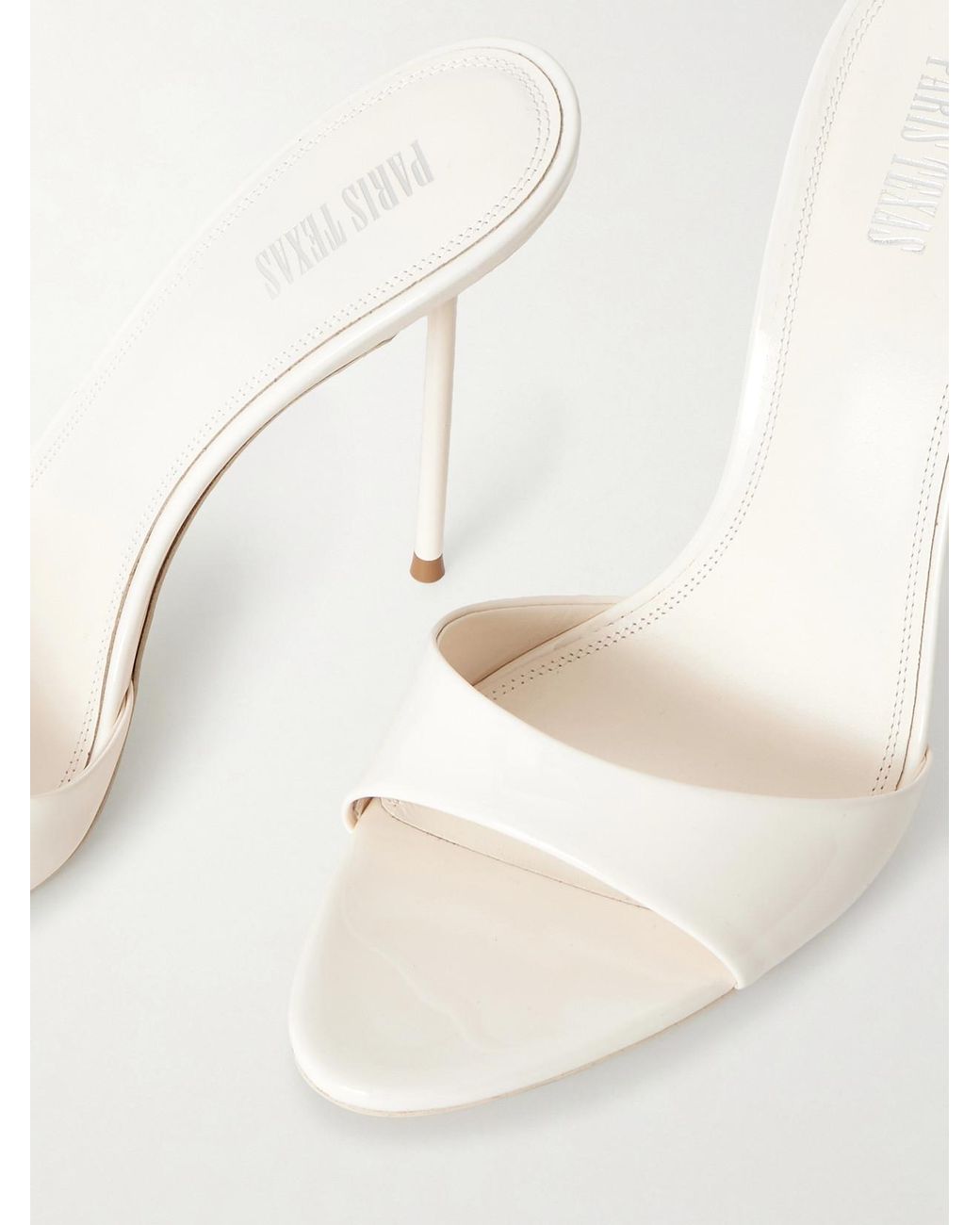 Paris Texas Natural Lidia 105 Patent-Leather Sandals