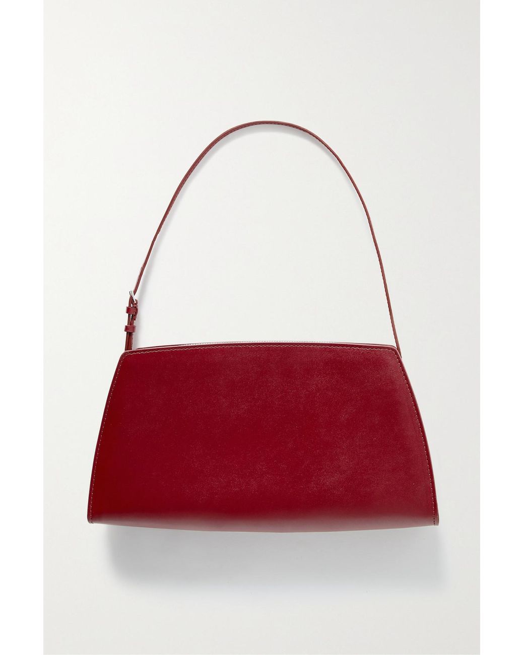 The Row Dalia Glossed leather Shoulder Bag in Red Lyst