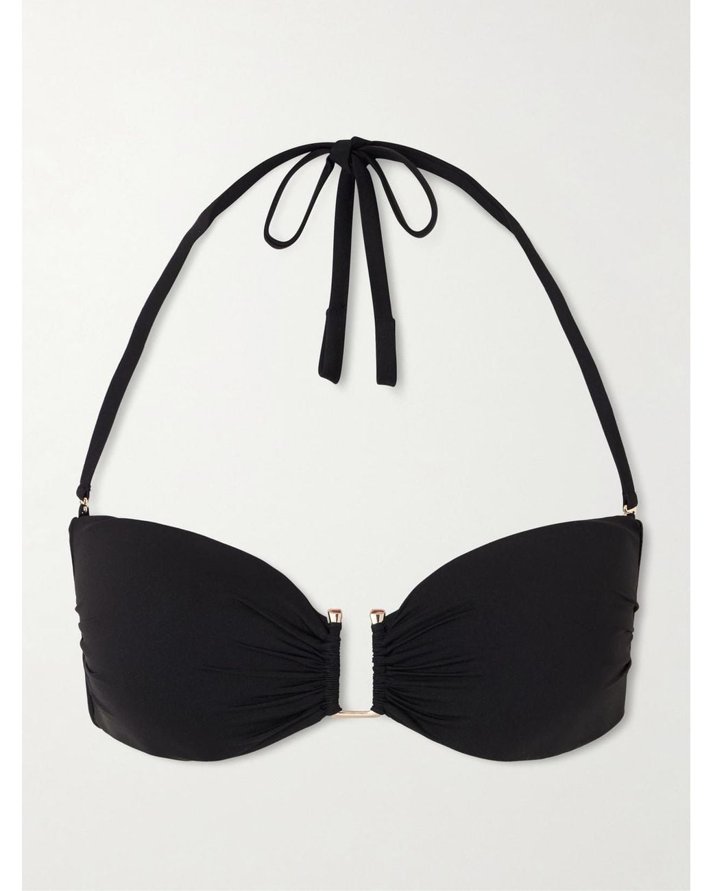 Max Mara Black Amelia Bandeau Bikini Top