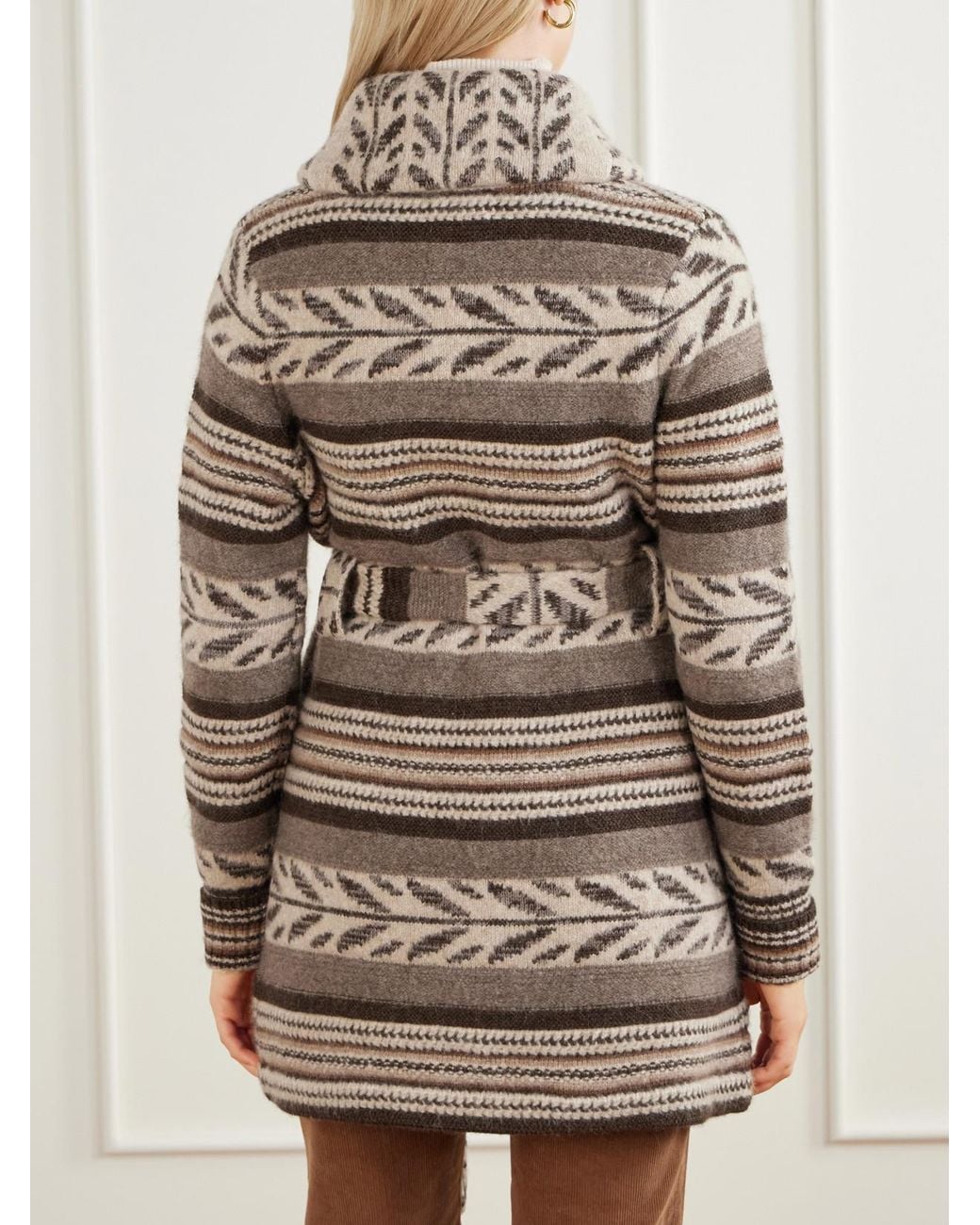 RRL Brown Rory Belted Alpaca-Blend Cardigan