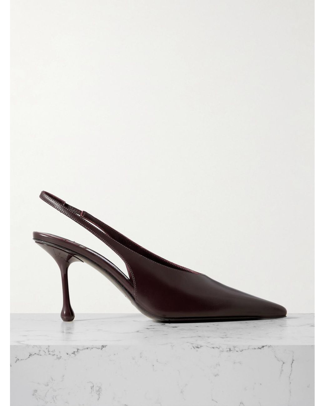 Jimmy Choo Brown Isa 80 Leather Pumps