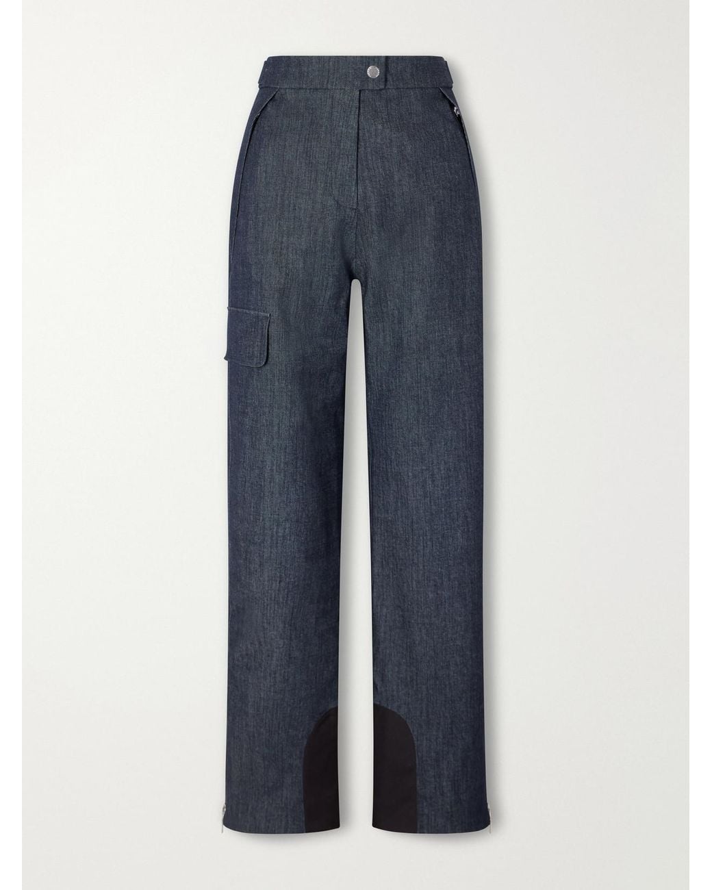 CORDOVA Blue Zurs Denim-Effect Straight-Leg Ski Pants