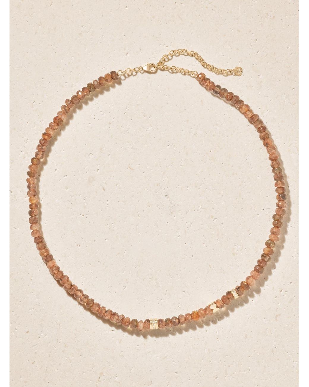 Sydney Evan Natural 14-Karat, Andalusite And Diamond Necklace