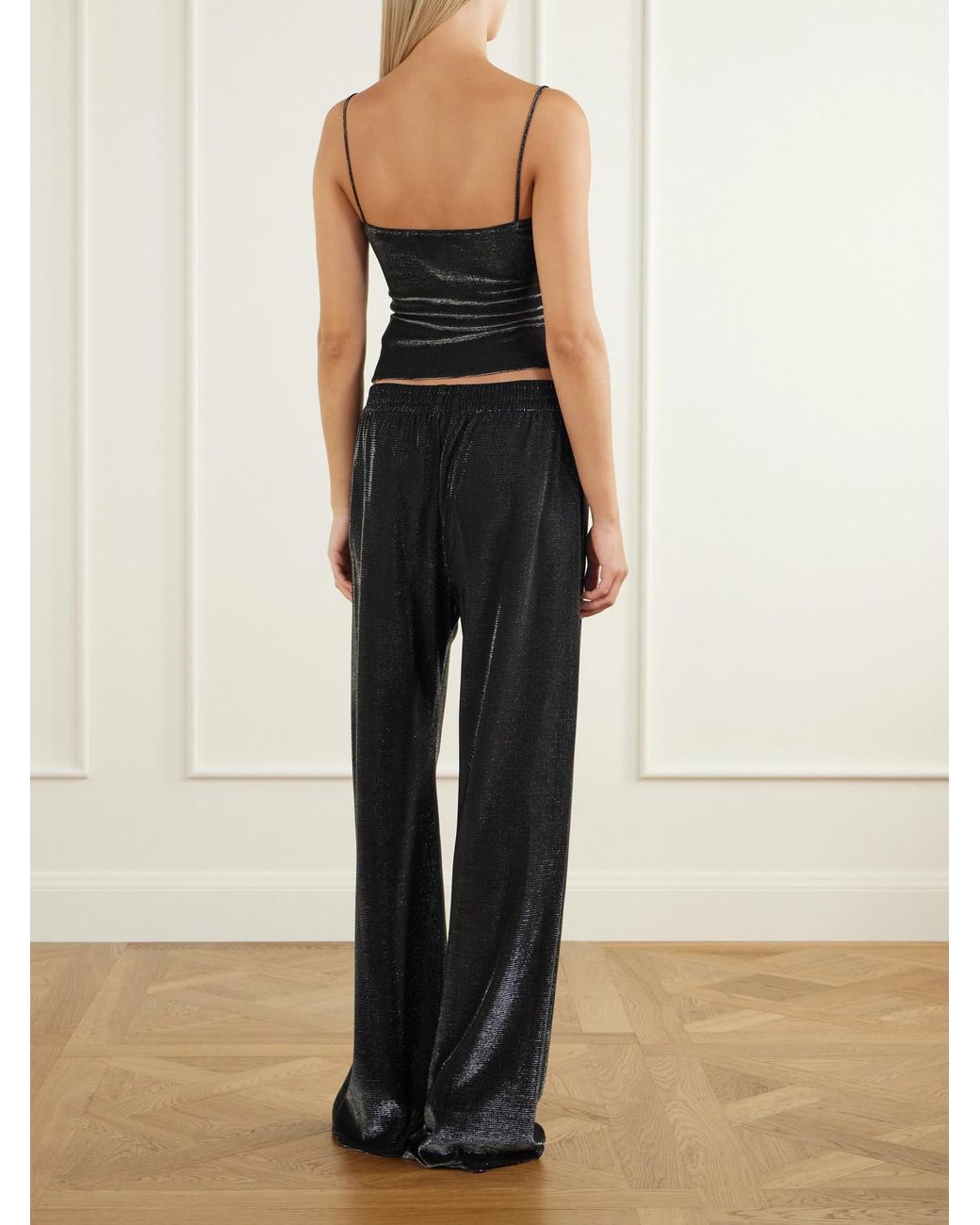 Gucci Black Wide-Leg Jersey Pants