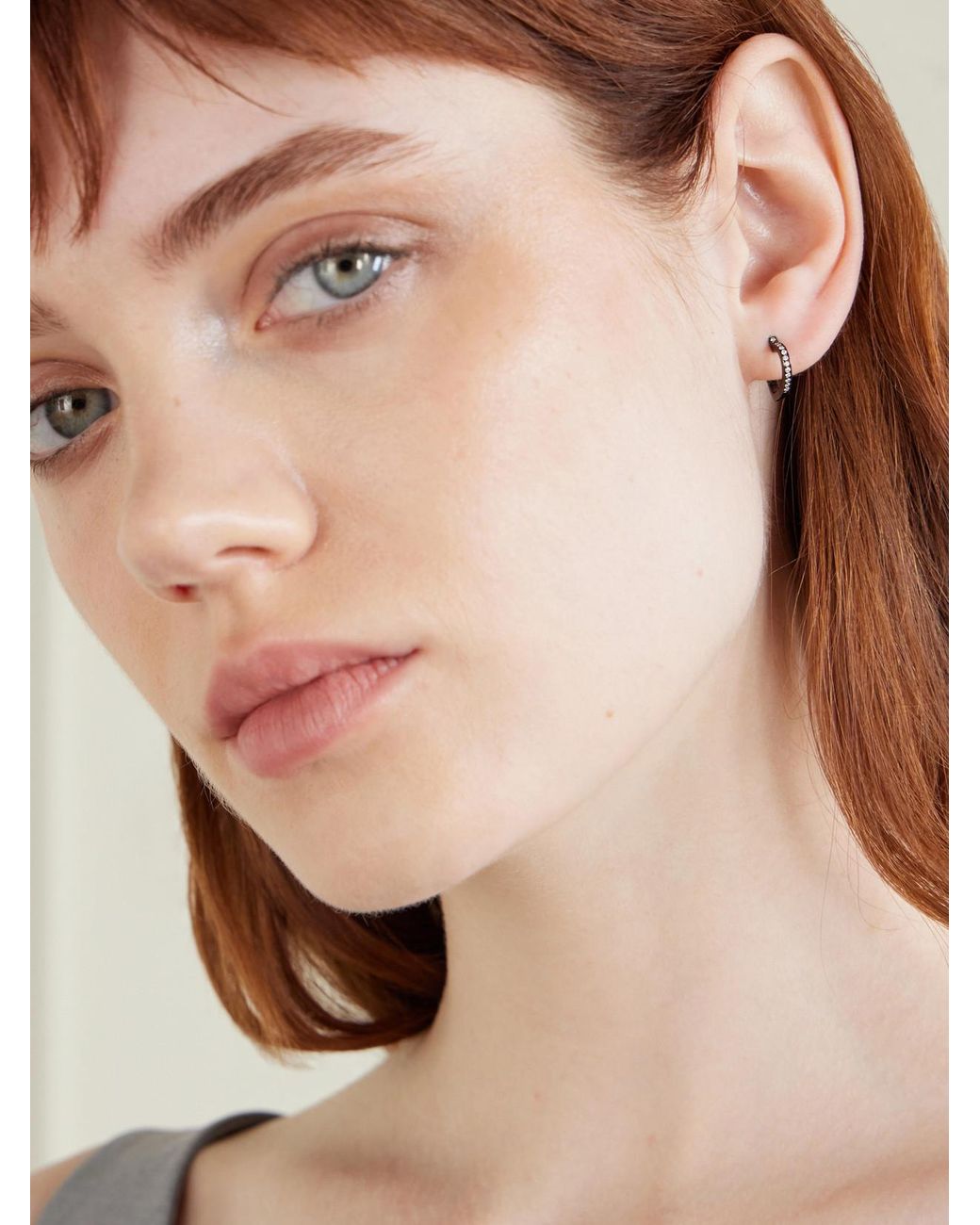 Repossi Black Antifer Heart Small 18-Karat Diamond Single Earring