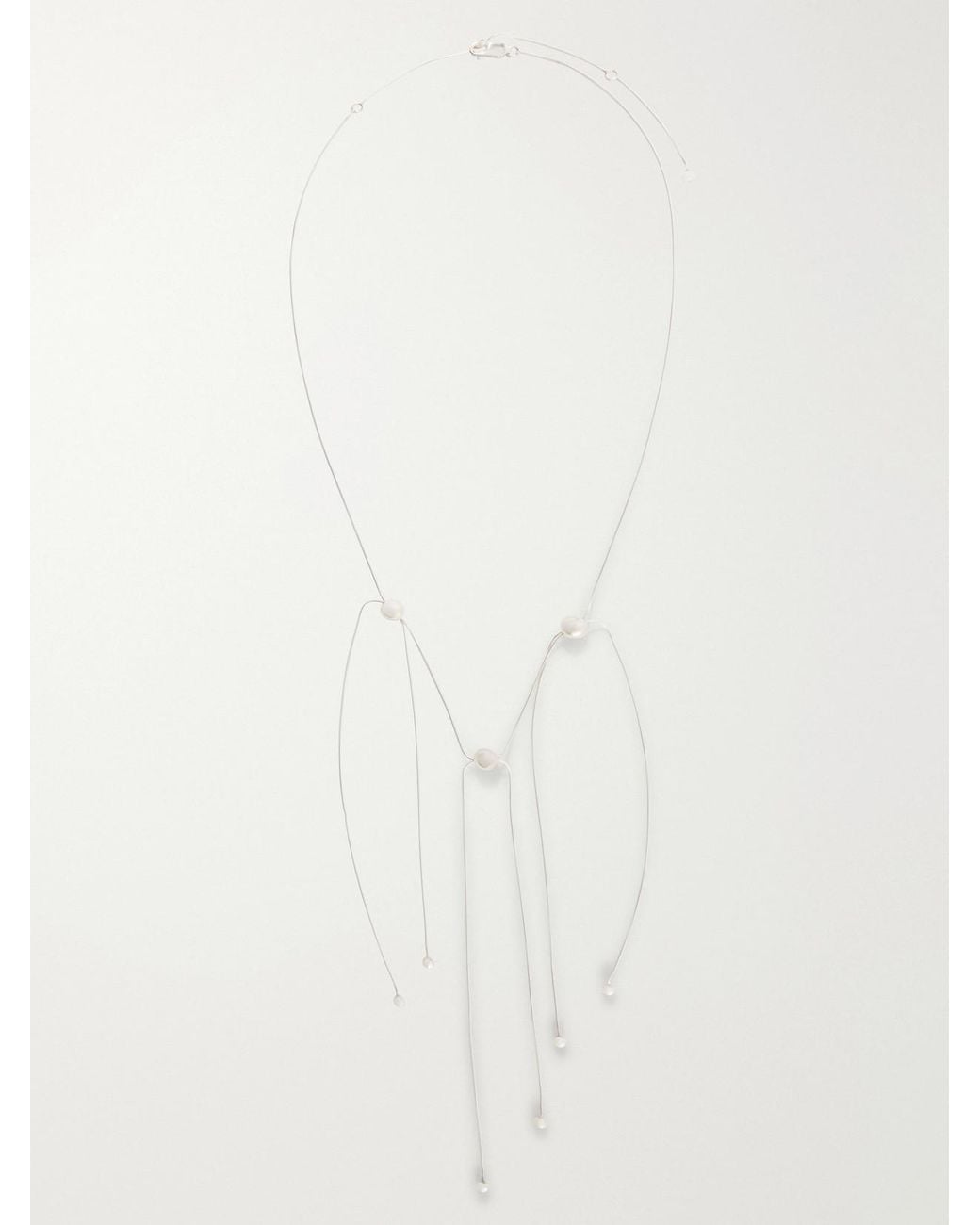 Camille Surault White Pippa Sterling Necklace