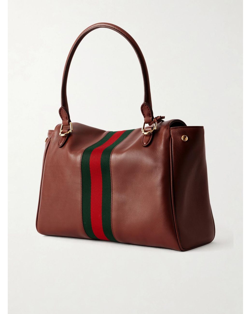 Gucci Red Paparazzo Medium Leather Shoulder Bag