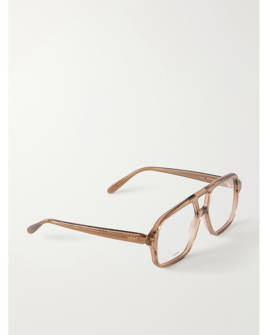 Loewe Natural Slim Aviator-Style Acetate Glasses